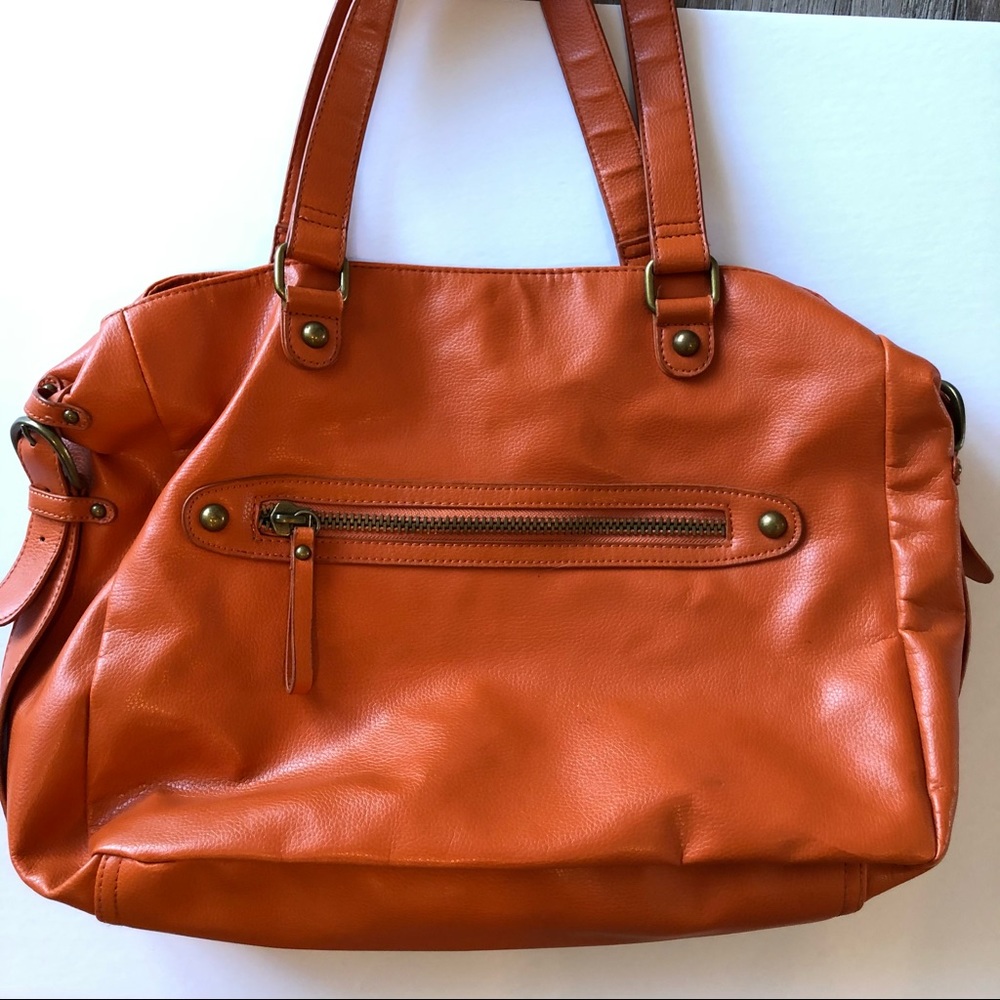 Jaye Hersh Hollywood Intuition Orange Handbag Purse